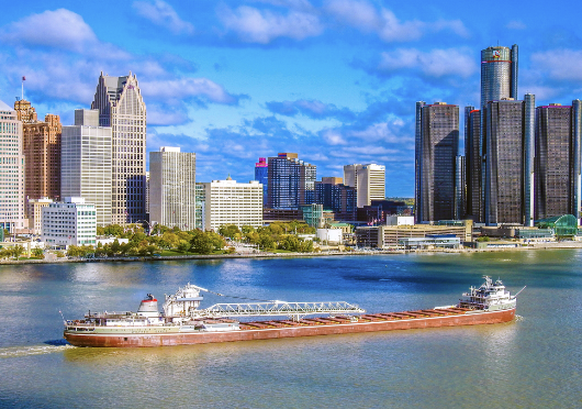 Detroit River City Image