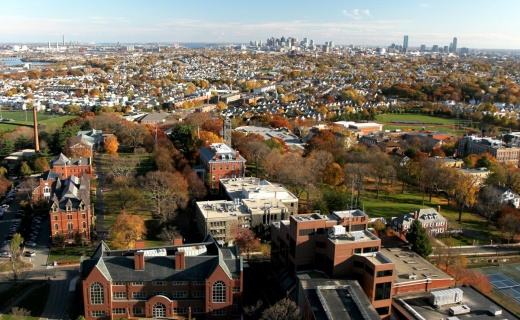 Overview of Tufts University Campus