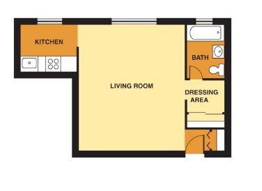 diagram of single apartment 