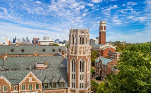 Vanderbilt University's park-like campus in Nashville, Tennessee